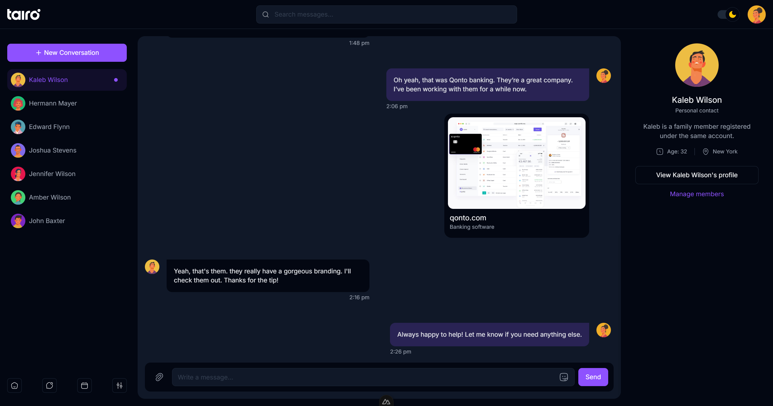 Tairo - Messaging app