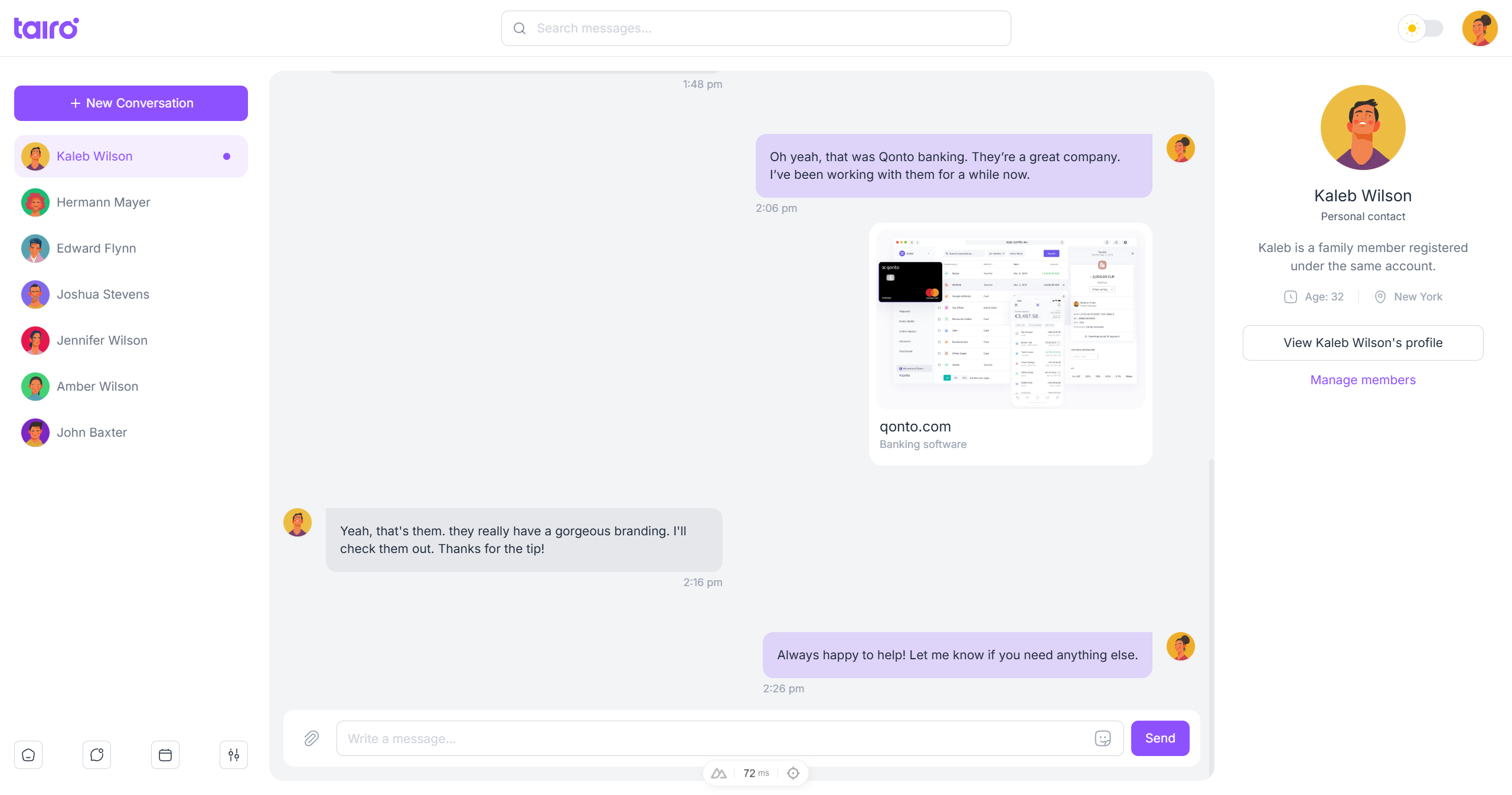 Tairo - Messaging app