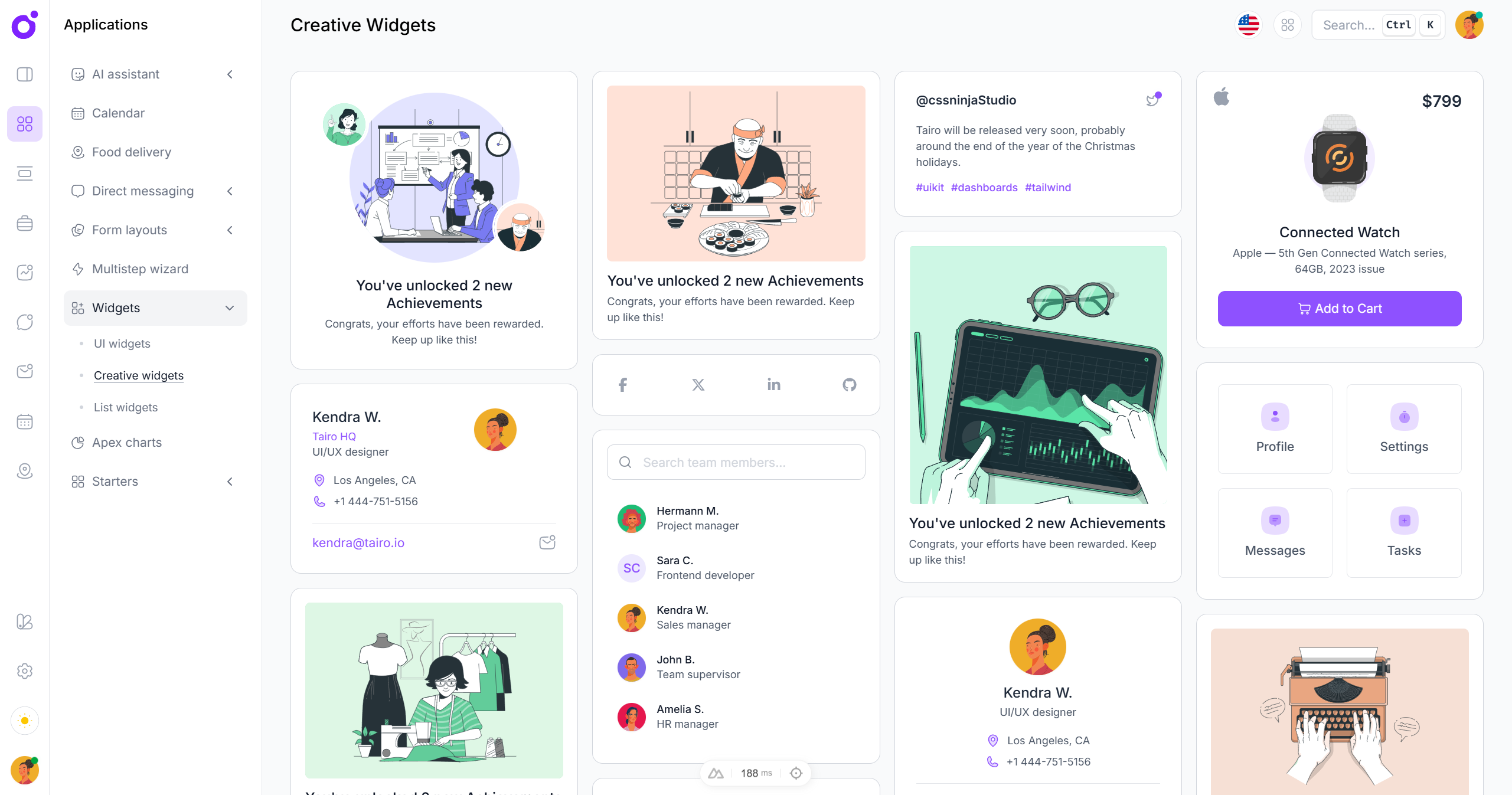 Tairo - Creative Widgets