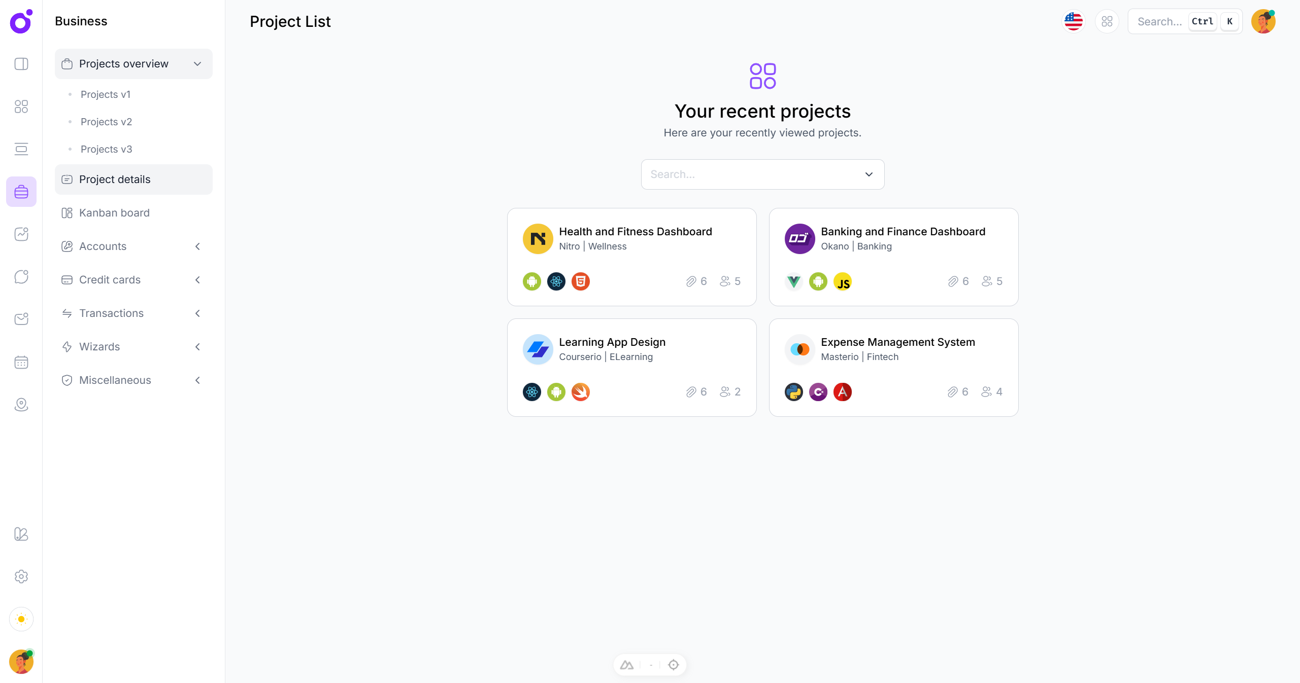 Tairo - Project details hub
