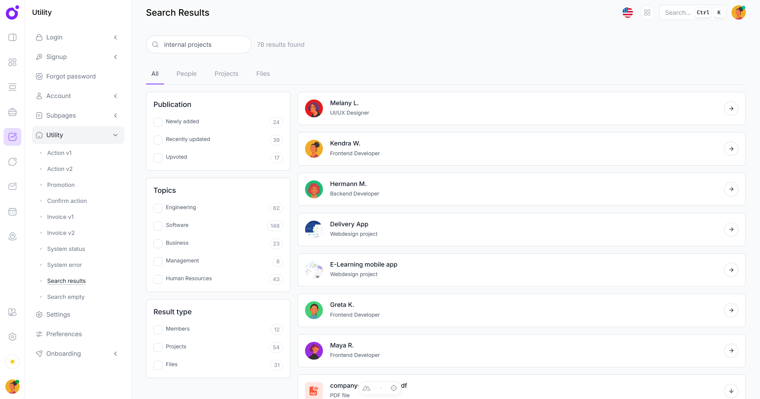 Tairo - Search results