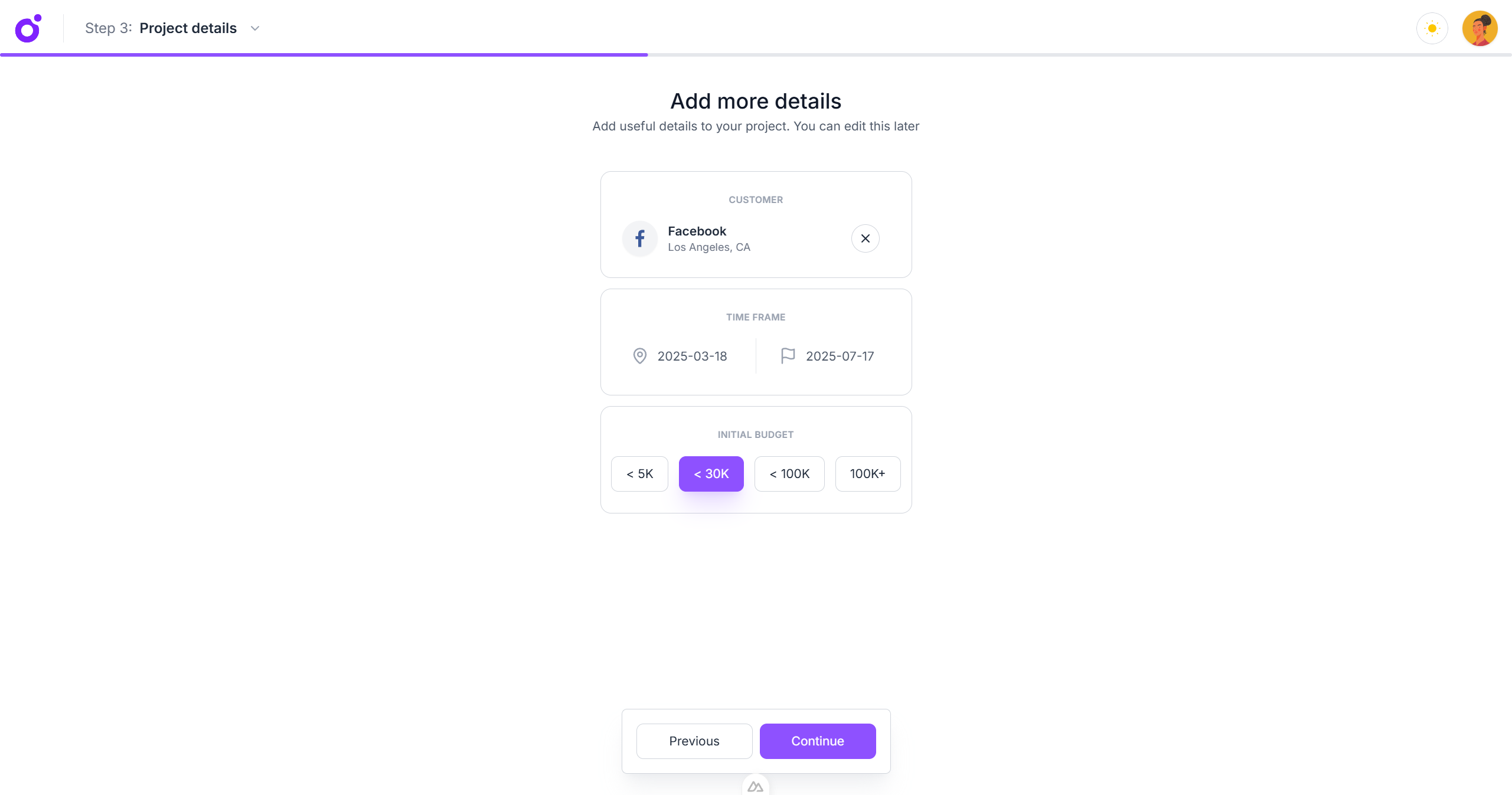 Tairo - Wizard — Step 3