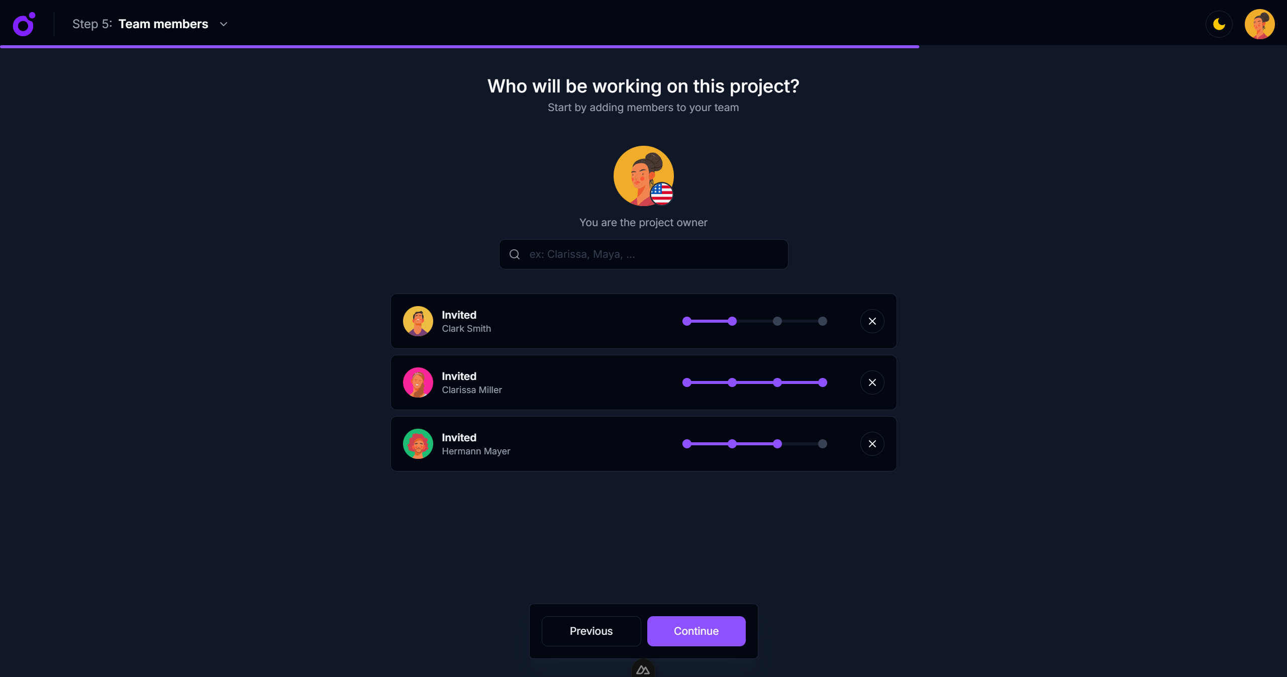 Tairo - Wizard — Step 5